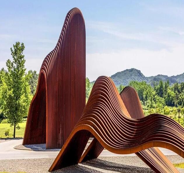 三门锈钢板造型
