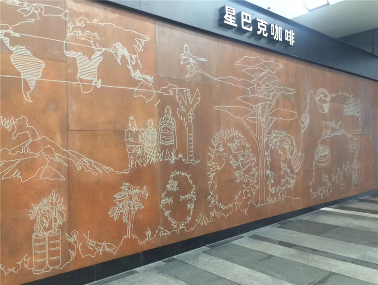 三门耐候钢幕墙